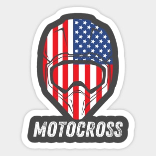 American Dirt Bike Motocross Sticker